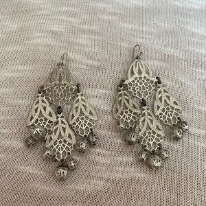 Silver Dangley Dressy Earrings